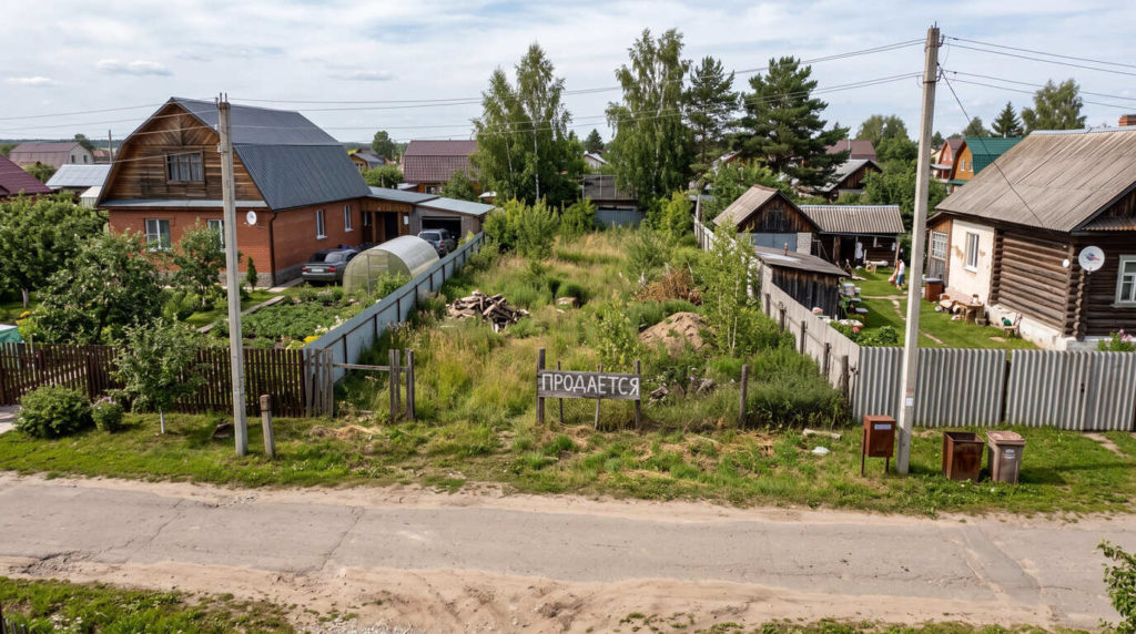 Участок в селе на продажу